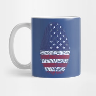 USA Finger Print Mug